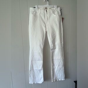 NWT SLIM bootcut White Jeans 7 For All Mankind